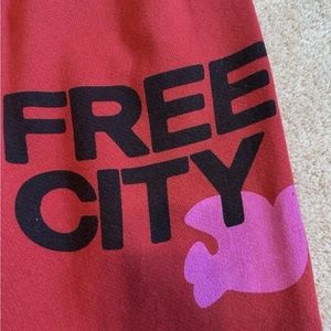 FREE CITY SWEATPANTS XS LIKE NEW RED